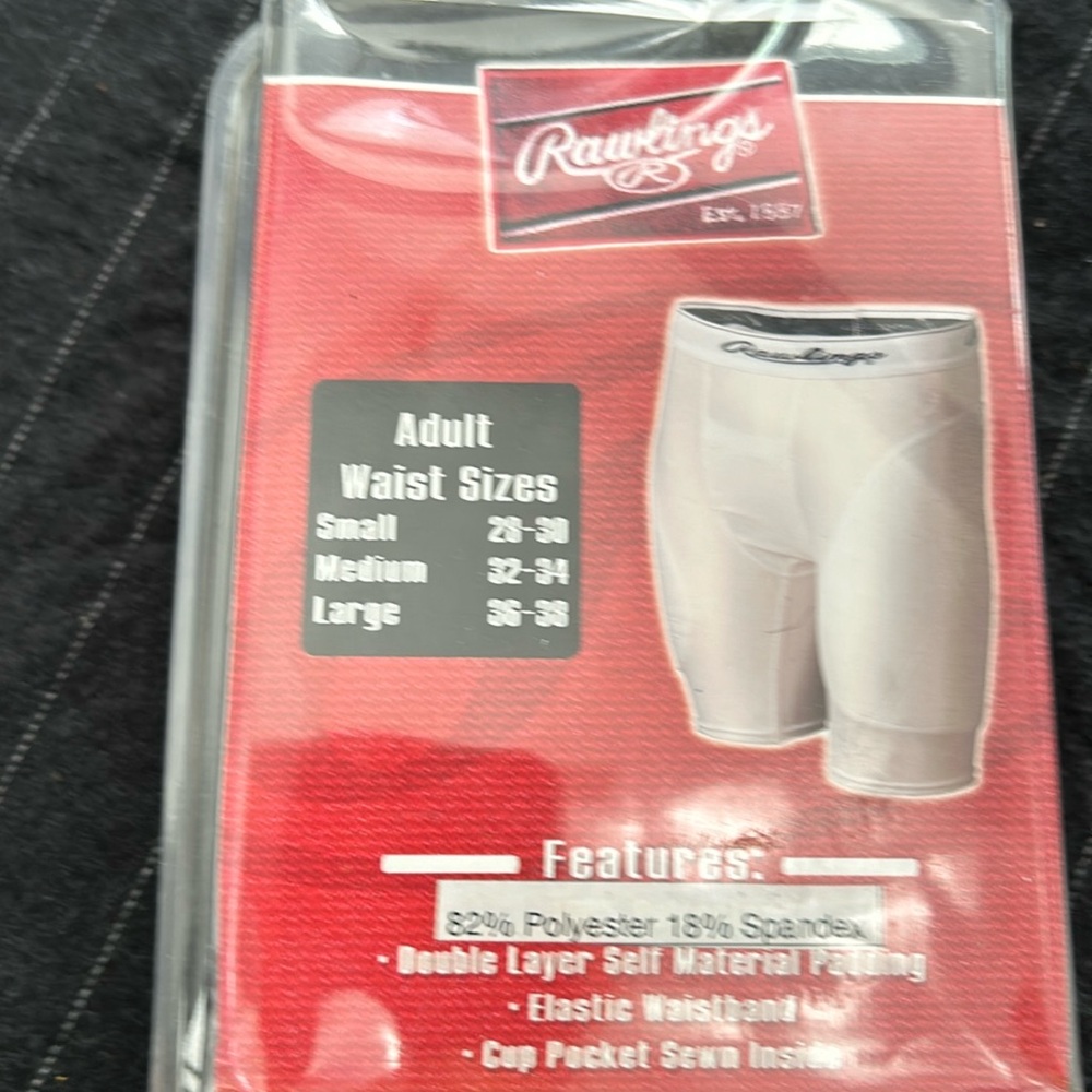 NWT Rawlings Baseball Sliding Shorts